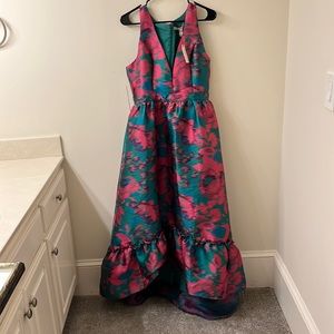 Hutch high-low multi color midi dress